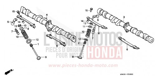 ALBERO A CAMME CB750F2W di 1998